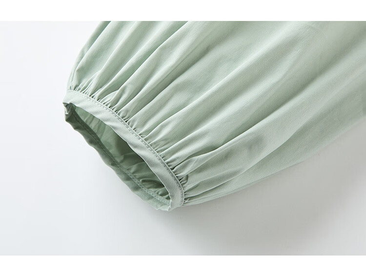 Dme [Puff Sleeve Dress] Summer Style, Mint Mambo Color, asymmetrical Tea Break Sleeve Dress for Wome 8