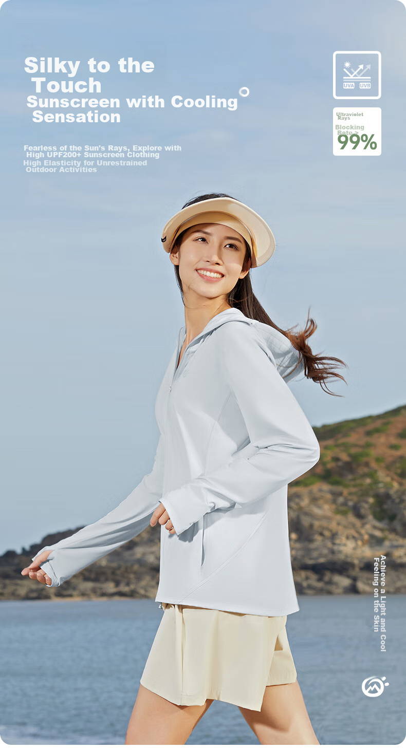 TECTOP Cooling UV Protection Sunscreen Jacket for Women, Breathable Outdoor Wear for Summer, 2422132FS Women's Style in Light Pink, Size M 1