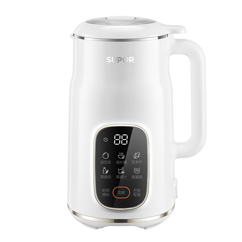 SUPOR Soy Milk Maker, Fully Automatic No-Cooking 1L Large Capacity Multi-Functional Home Use 12H Reservation One-Key Cleaning Baby Food Processor Juicer DJ10B-P60E