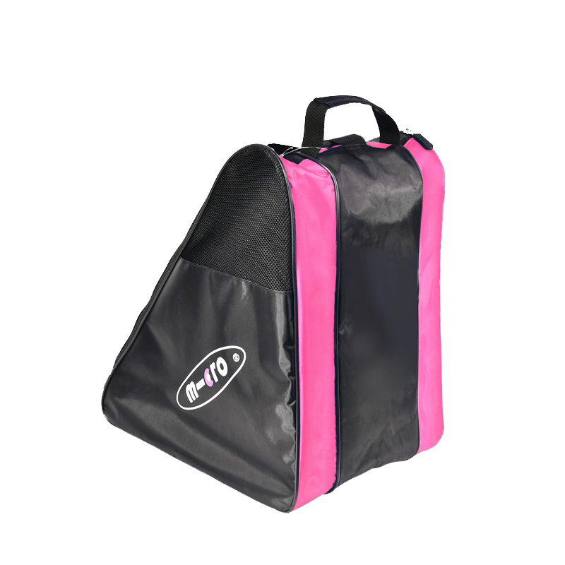 Micro Maiguo Children's Roller Skating Bag, Inline Skates, Micro Shoulder Handbag Protective Gear Sports Storage Bag Pink