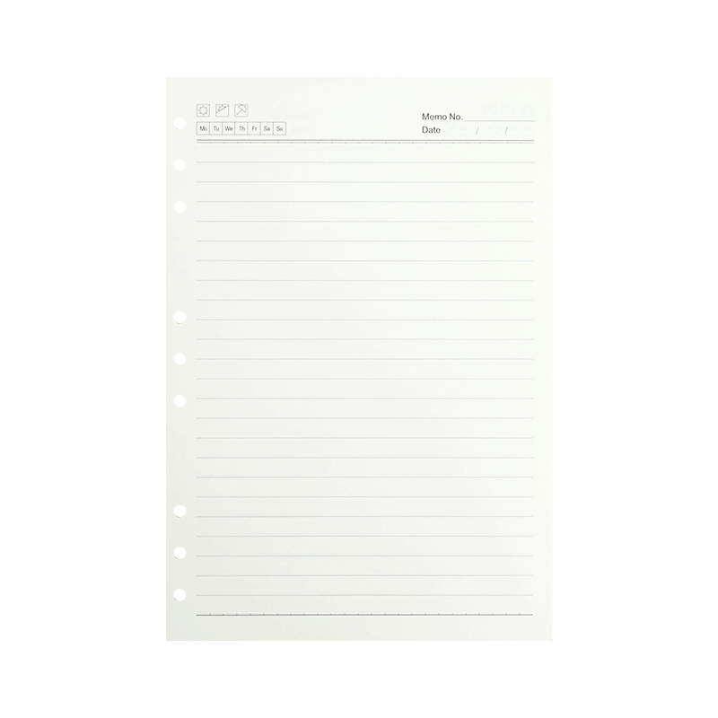 Faramon [Lowest Price Online] Loose-Leaf Refill Notebook Compatible with 9-Hole B5, 80 Sheets of Thick Lined Paper Replacement Inner Pages B5-Lined Inner Pages