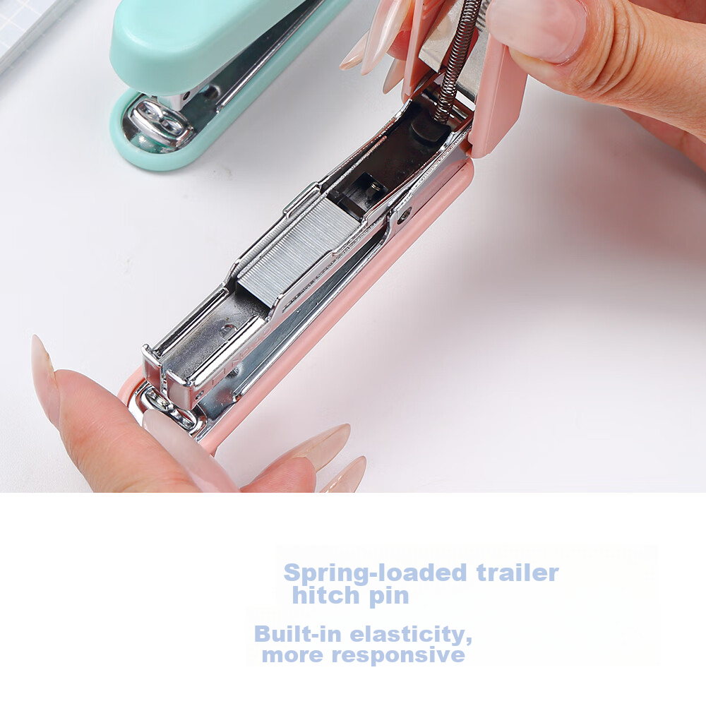 KW-Trio No. 10 Stapler, Small Size, Thumb-Pressed, Fresh And Simple Design, Mini Stapler for Students 9