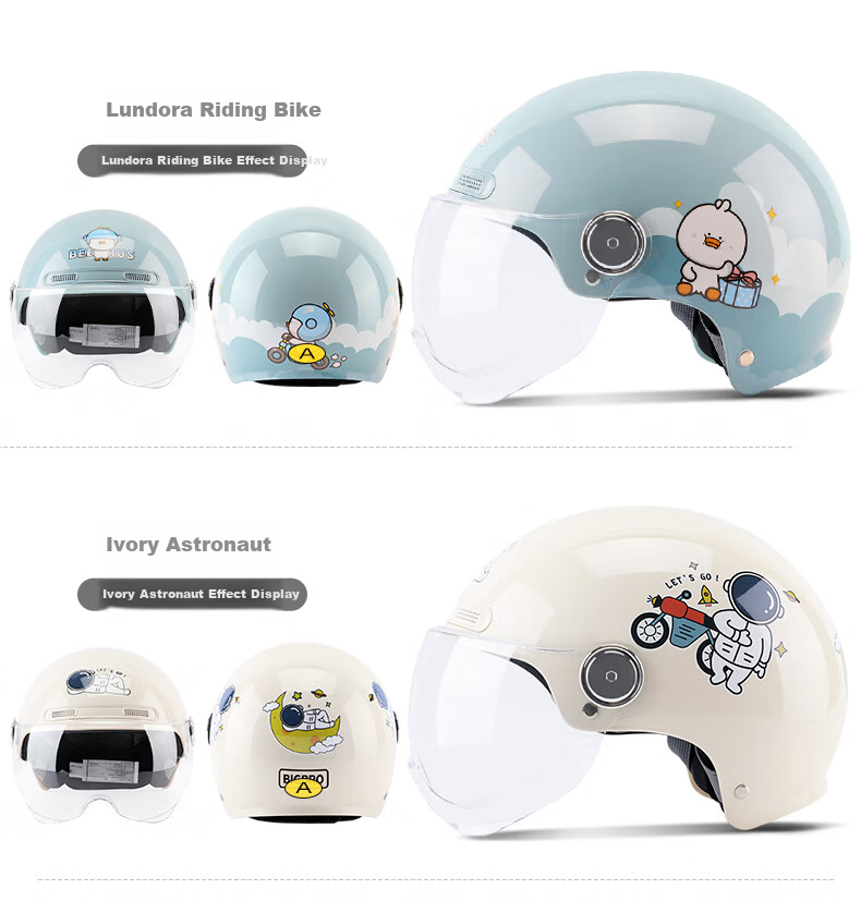 BIGBRO K15 Pearl White, New National Standard 3C Certified Motorcycle And Electric Bike Riding Helmet, Unisex All-Season Sun Protection, Electric Scooter Summer Half Helmet 5