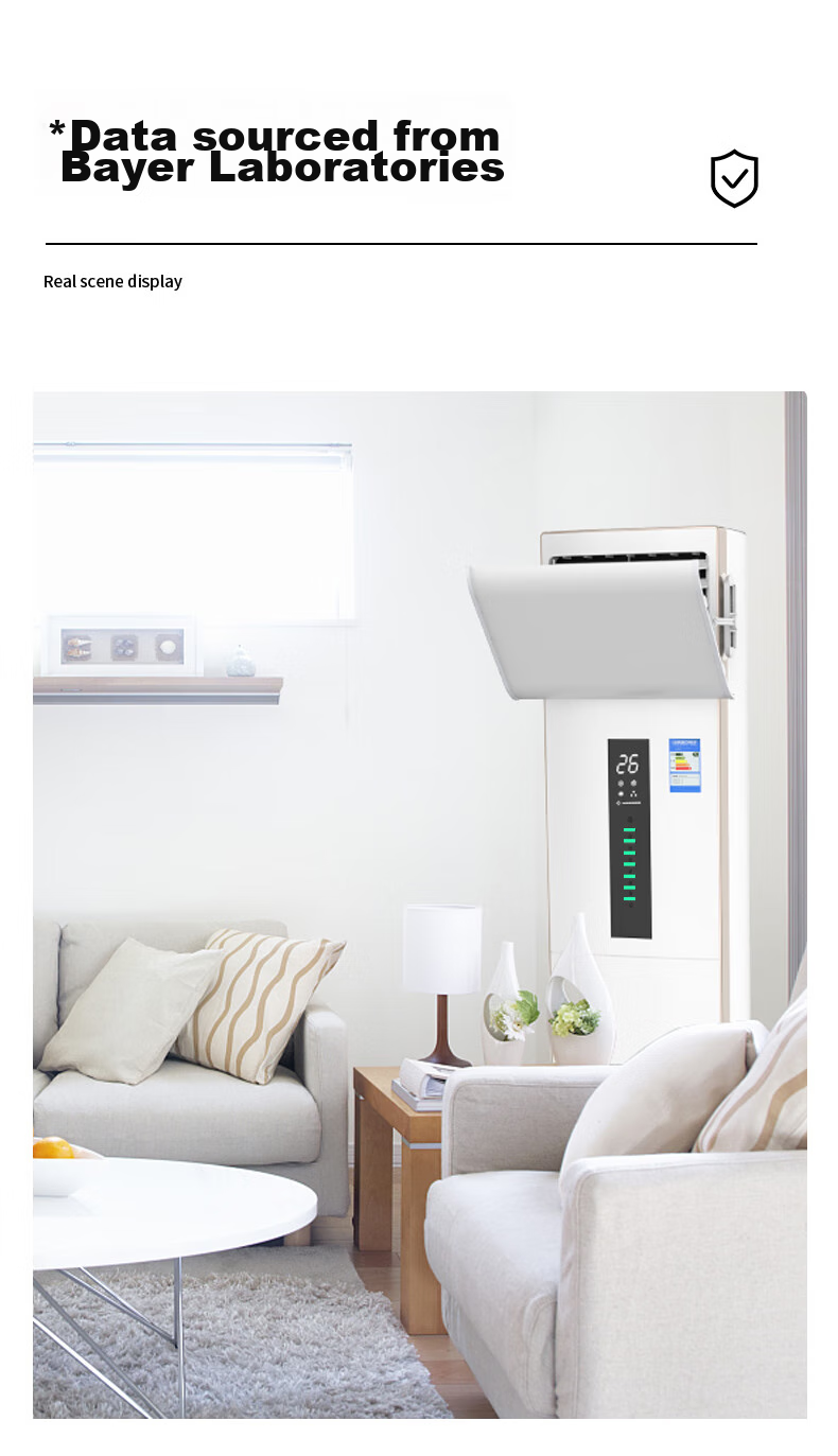 XIAOHUANGHOU Floor-Standing Cabinet Air Conditioner Wind Deflector, Anti-Direct Blowing, No Drilling Required, Adjustable Multi-Angle, 20*70CM 12