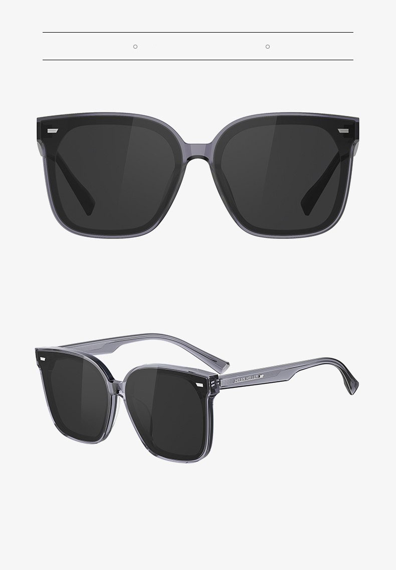 HELEN KELLER Polarized Sunglasses, Fashionable Square Frame Sunglasses for Men And Women, Driving UV Protection Glasses, H2207H02 12