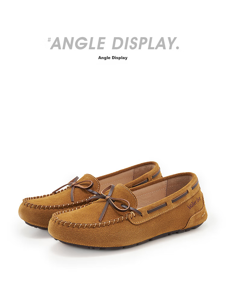 Walker Shop Aokasuo Casual Shoes for Women, Single Shoes, Soft-Soled Loafers for Office, Slip-On Flat Loafers for Women C131016 11