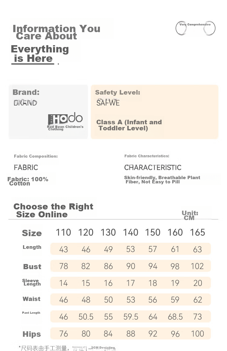 Hodo Children's Pajamas, Boys And Girls Summer Thin Pure Cotton Short-Sleeve Home Wear Set, Air Conditioning Clothes J3302 Light Pink 150 3