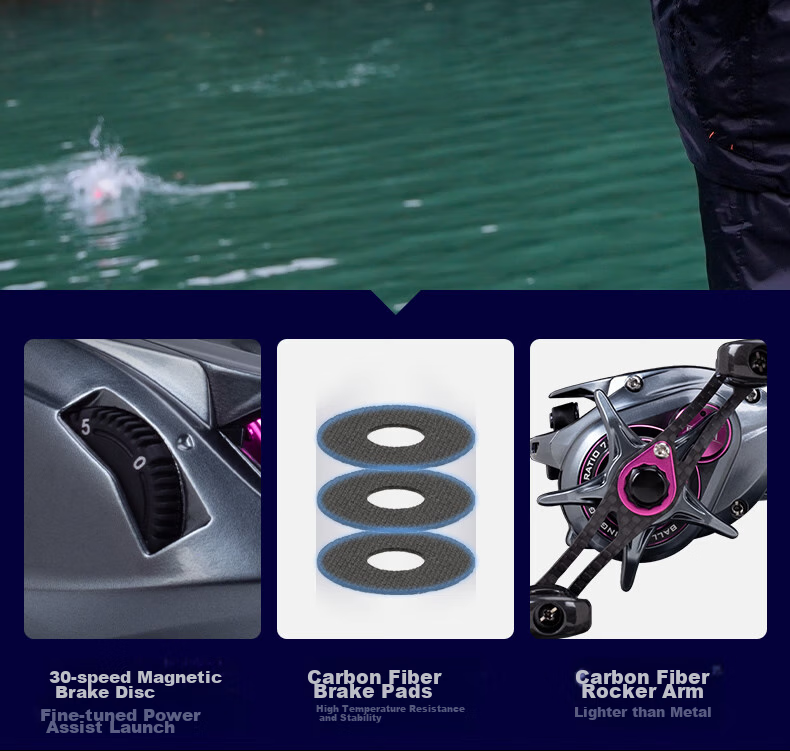 Guowangluya Small Monster Micro Water Drop Wheel, High-Speed Compared to Fugu Fish Wheel, Ultra-Light Shallow Line Cup, Load Unloading Alarm, 7-Speed Double Cup/right Hand 6