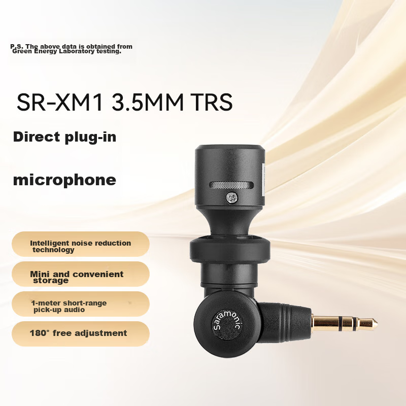 Saramonic SR-XM1 Camera External Microphone for DSLR Shooting, Short Video Interviews, Live Streaming, High-Definition Audio Recording, Small Microphone Device