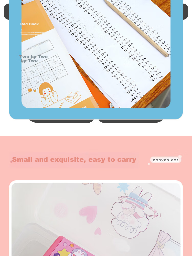 Sannianerban Math Subtraction Arithmetic Problems within 100, Rolling Stamp Questions, Random Question Generator for Primary School Students' Mental Arithmetic, Quick Memorization Tool for Arithmetic, Pink Subtraction Set 10