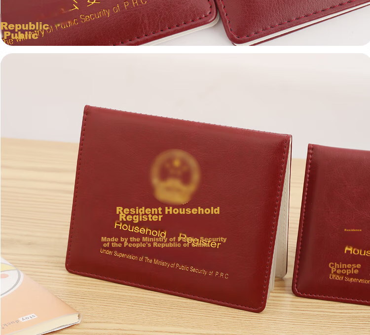 Siyicai Household Register Protective Cover with 10 Insert Pages, Thickened Leather Cover for Resident Household Register, Protective Outer Case for Documents, Jujube Red Color 15