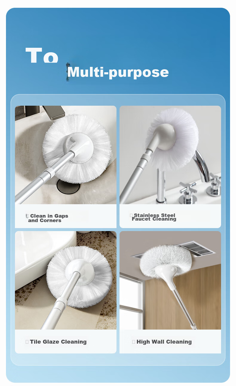 CONDOR Japanese Toilet Floor Brush Bathroom Long Handle Cleaning Brush Floor Scrubber Toilet Brush Gap Brush Tile Cleaning Tool 15
