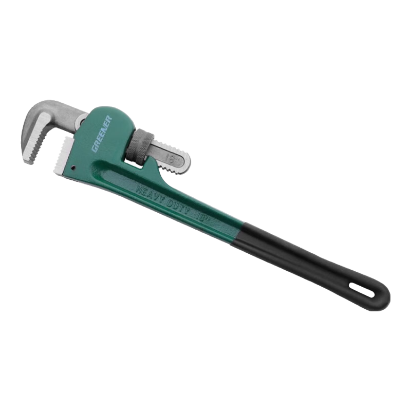 GREENER Pipe Wrench, Household Pliers, Multi-Functional Self-Locking Reinforced Plastic-Coated Pipe Wrench, 18 Inches