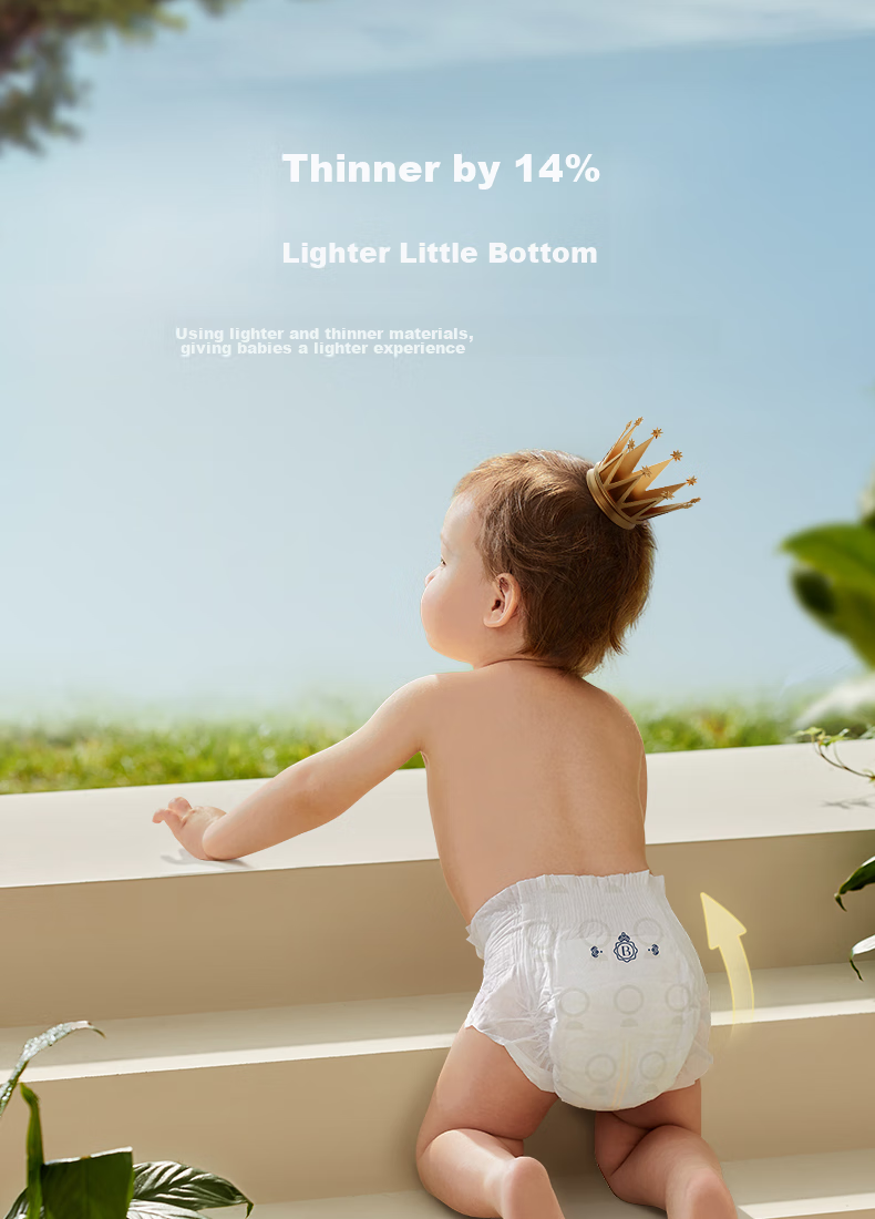 Babycare Royal Wood Formula Diapers, Boxed Medium Size L, 70 Pieces (9-14kg), Breathable And Comfortable 7