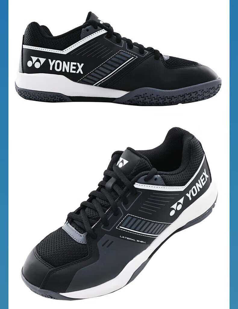 YONEX Badminton Shoes with Power Cushion, Shock Absorption, Breathable, for Competition And Training, SHBSF1EX White And Gold, Size 43 9