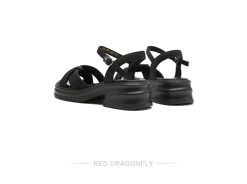 RED DRAGONFLY Casual Sandals for Women, Summer New Style, Comfortable High-Heeled Thick-Soled Sandals WLK24253 Beige 38 4