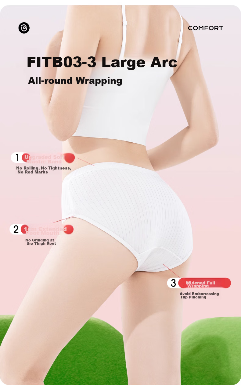 BADIGAO Disposable Women's Underwear, Pure Cotton Crotch, Sterile, Travel-Friendly, Postpartum, Menstrual, Portable, No-Wash, Daily-Use, 10A Antibacterial 12