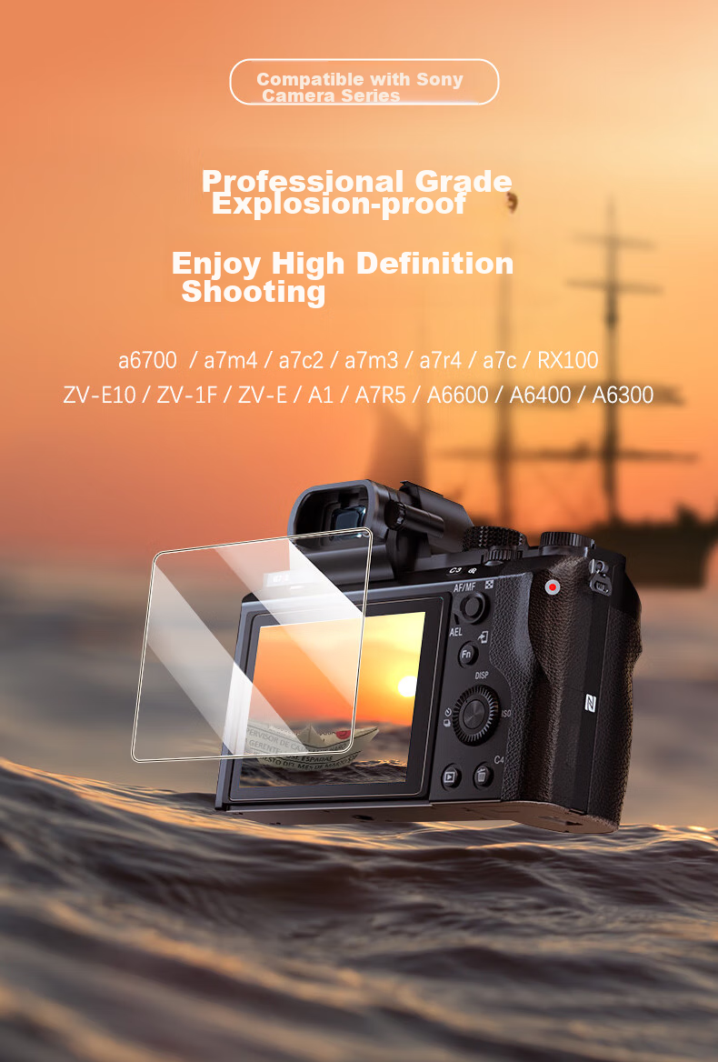 Shilifan Camera Screen Protector for Sony Cameras, Compatible with Sony A7m3, A7r4, A7c, RX100, Mirrorless Camera Protective Film, AR Coating, Single Piece 1