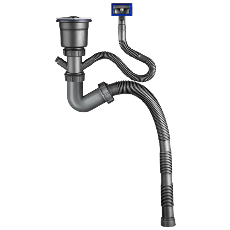 DU PONT Kitchen Sink Drain Pipe, Sink Drain, Dishwashing Basin Set, Single Bowl Drain for Vegetable Washing Basin PJ025