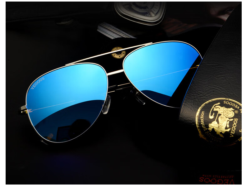 VEGOOS Men's Classic Aviator Frog Sunglasses Stylish Driving Sun Protection UV Sunglasses Gift 3107 6