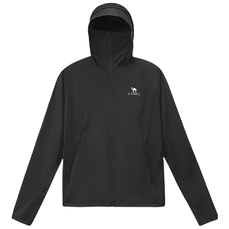 CAMEL Cold White Outdoor Sun Protection Clothing, Spring And Summer Men's And Women's Original Yarn Cool-Feeling UPF50 Jacket, Sun Protection Garment