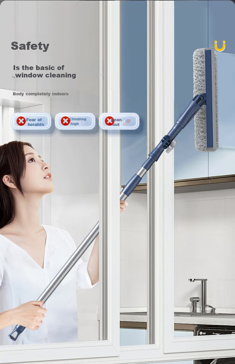Sulida Glass Cleaning Tool for High-Rise Windows, Professional Window Cleaner, Outdoor Window Cleaning Equipment, Glass Scraper for Exterior Windows 9