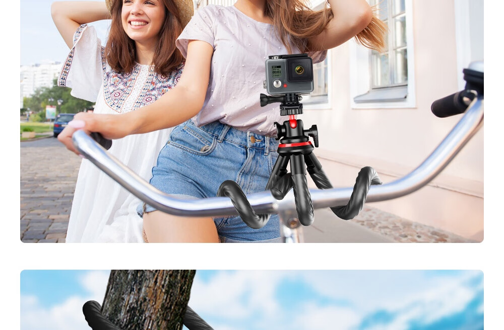 SelfieShow Action Camera Neck Strap Compatible with DJI OsmoAction4/G0Pro12/11 Pocket3/4P, First-Person Perspective Shooting, Cycling Mount, Rotatable 22