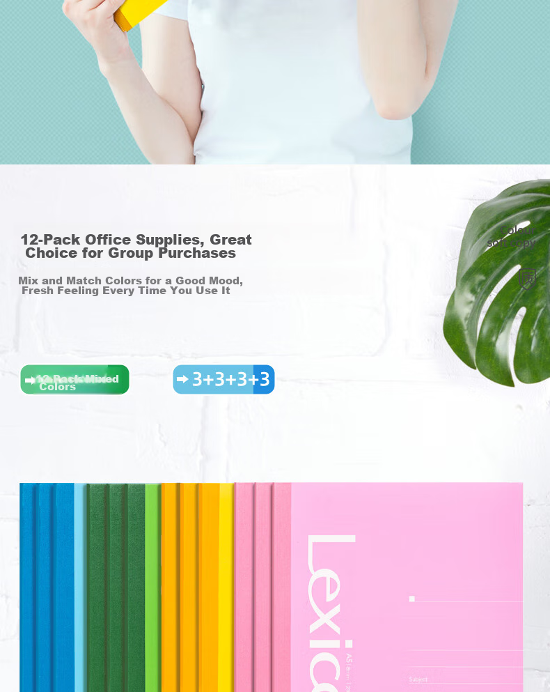 Deli 12 A5 Notebooks, 30 Sheets Each, Wirebound Soft Cover, Memo Pads/work Notebooks/diaries, Stationery Office Supplies, 7667 8