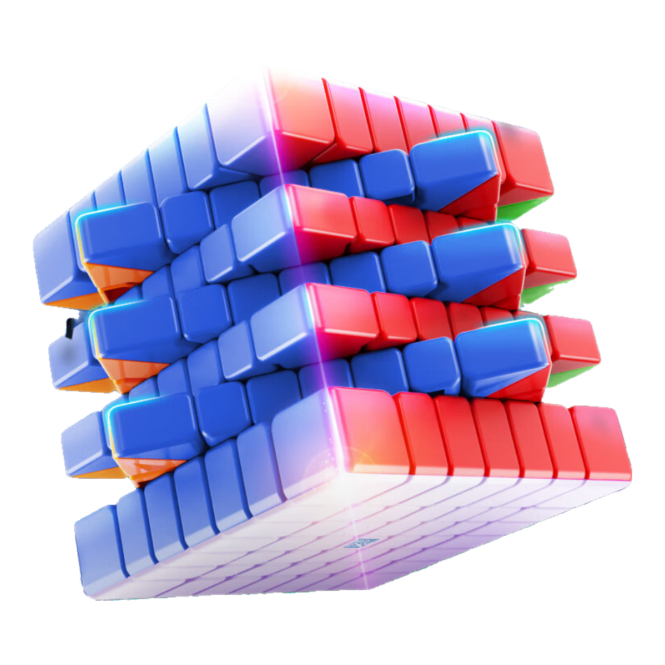 Moyuwenhua Seven-Layer Magnetic Cube Smooth 7x7 Logic Puzzle Educational Toy for Children's Early Learning And Intelligence Development, Birthday Gift for Boys And Girls
