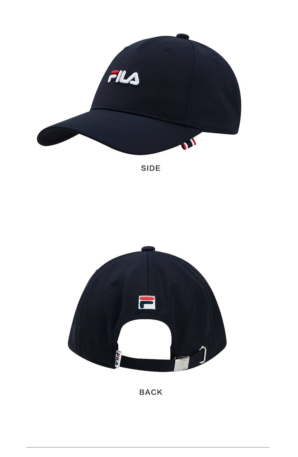 fila 斐乐官方情侣棒球帽 2021年夏季新款百搭时尚棒球帽男女 传奇蓝