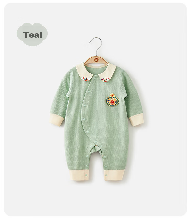 Wismorni Baby Clothes for Boys And Girls, Spring And Autumn Pure Cotton Onesie Romper, Full Moon Outfit, Sleepwear 13