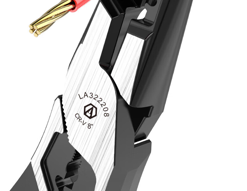 LAOA LA322108 Insulated 8-Inch Steel Wire Pliers Electrician Wire Stripper Cable Cutter 1000V Rated 14