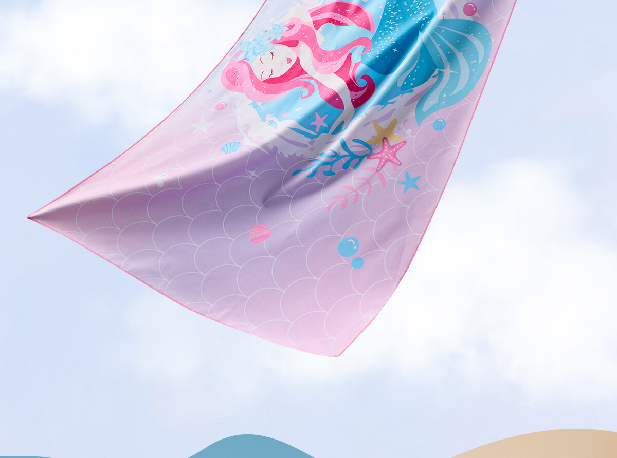 361° Swimming Towel, Children's Bath Towel, Girls' Beach Towel, Quick-Drying Absorbent Towel for Boys, Hot Spring Bath Towel, Pool Towel 9