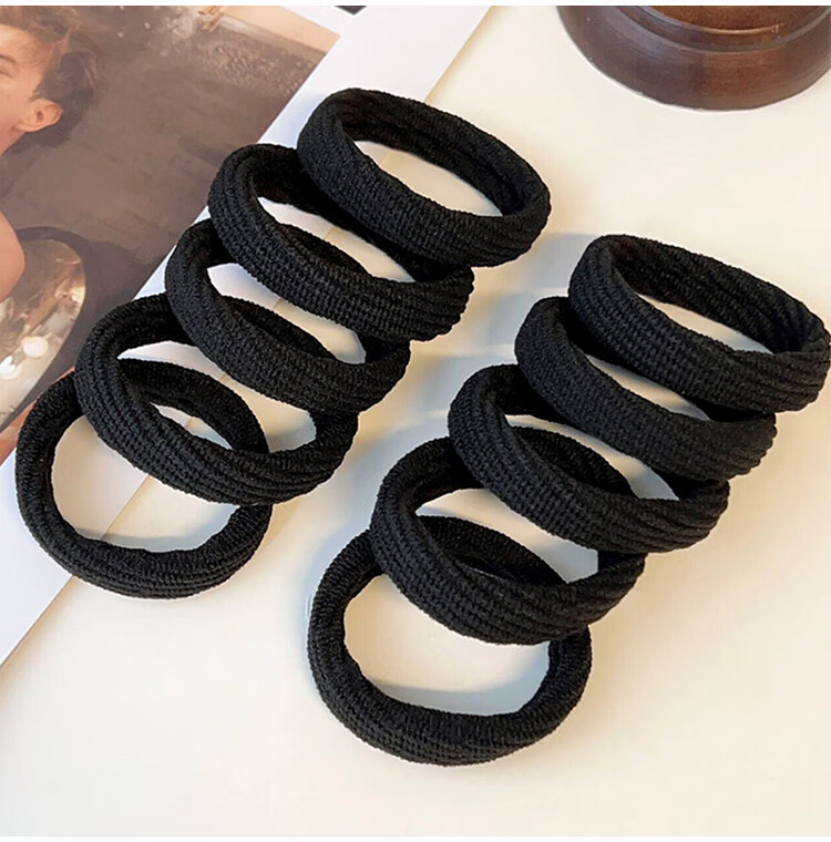Yefili 10-Pack High Ponytail Hair Ties Durable Spiral Hair Bands Elastic Hair Ropes for Women and Students 9