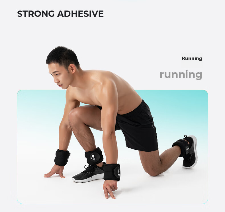 Mike Weighted Wristband Sandbag Leg Straps for Middle School Exam Training, Running Exercise, Small And Medium-Sized Fitness Equipment Set 2KG 10