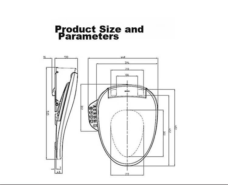KOHLER Smart Toilet Seat [All-Inclusive Price], C3 Series Quick Heating 18649T 16