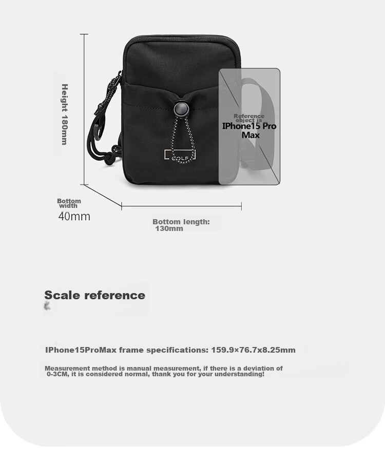 GOLF Shoulder Bag for Men And Women, Casual Crossbody Bag, Water-Resistant Phone Pouch, Lightweight Versatile Outdoor Sports Messenger Bag 18