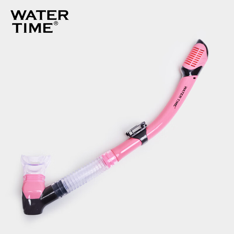 Маска для снорклинга WATERTIME, полнолицевая, сухая, для взрослых, ПВХ, розовая