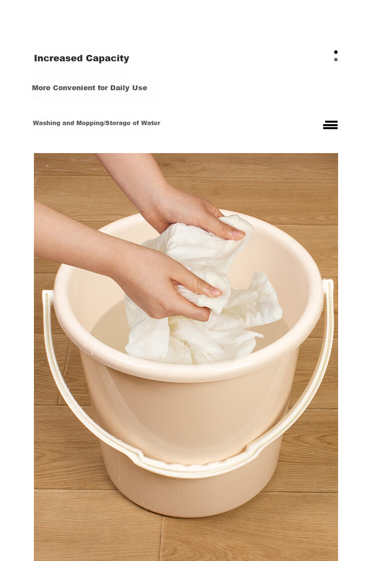 Fuaijia Plastic Bucket, Foot Washing Bucket, Foot Soaking Bucket, Laundry And Car Washing Bucket, Bathing Bucket, Thickened Water Bucket, Mop Bucket, 22L, Blue 6