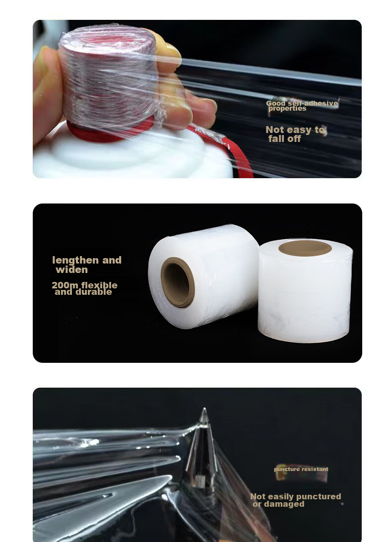 Edo Liquor Sealing Film, Wine Bottle Sealing Film, Old Wine Wrapping Film, Branch Grafting Film, Takeout Packaging Film, 5cm*4 Rolls 7