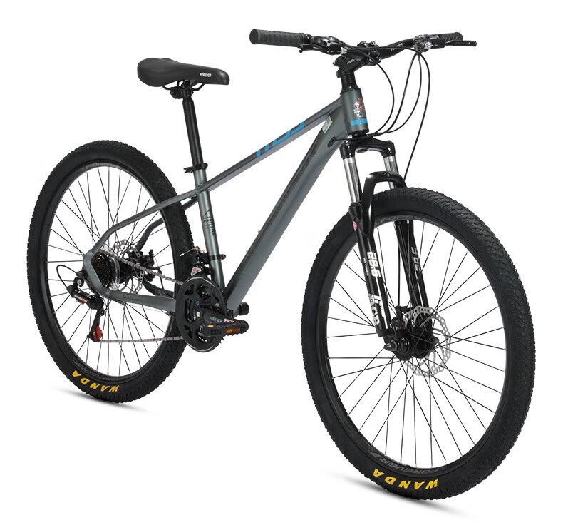 FOREVER Mountain Bike, 24-Speed, 26-Inch, Hydraulic Disc Brakes, for Men And Women, Adult And Student Use, City Off-Road Bicycle, Gray 30