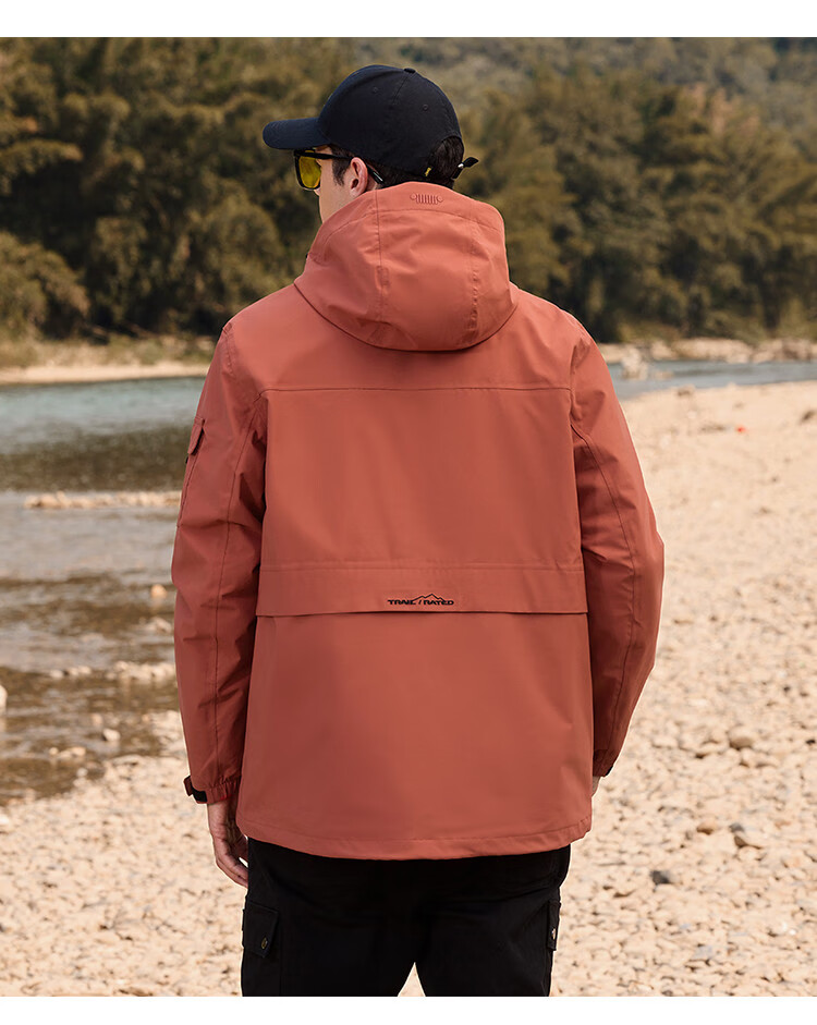 JEEP [Yuanzheng Series Windbreaker] Three-In Outdoor Hiking Jacket with Fleece Inner Layer, Spring And Autumn Windproof Coat for Me 13
