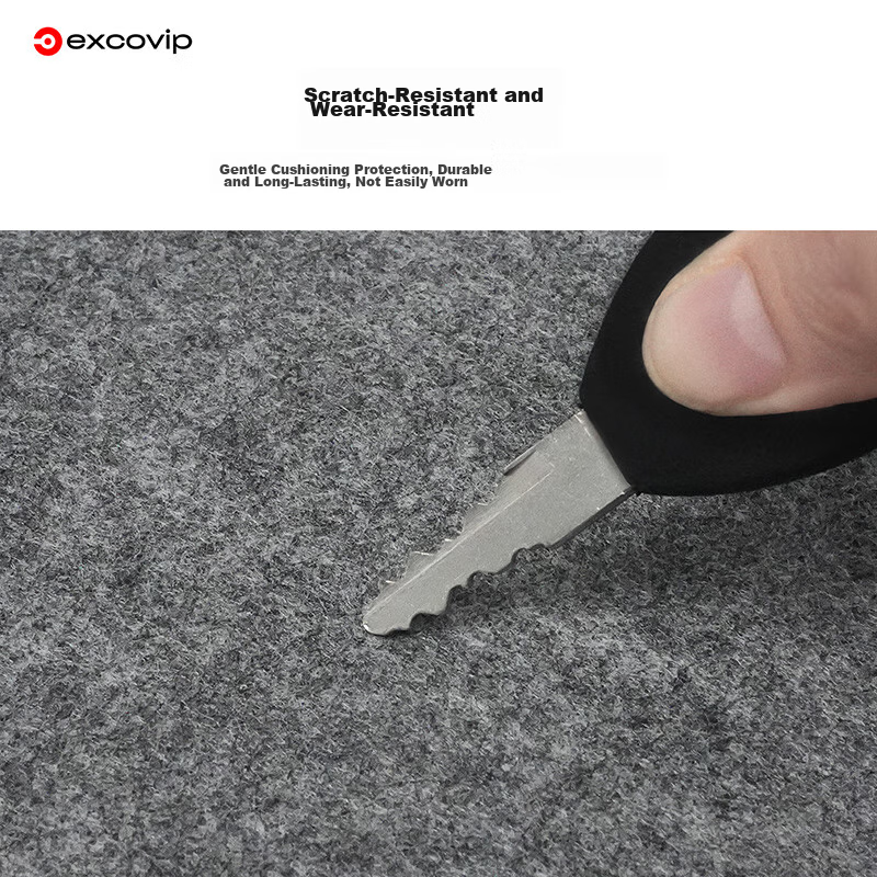 EXCO Mouse Pad, Felt Desk Mat, Extra Large 1000*500mm, Computer Desk, Office Gaming Keyboard Pad, Wear-Resistant, Non-Slip, Rubber Bottom, Thickened Wool Needle Desk Mat, Dark Gray 0248 2