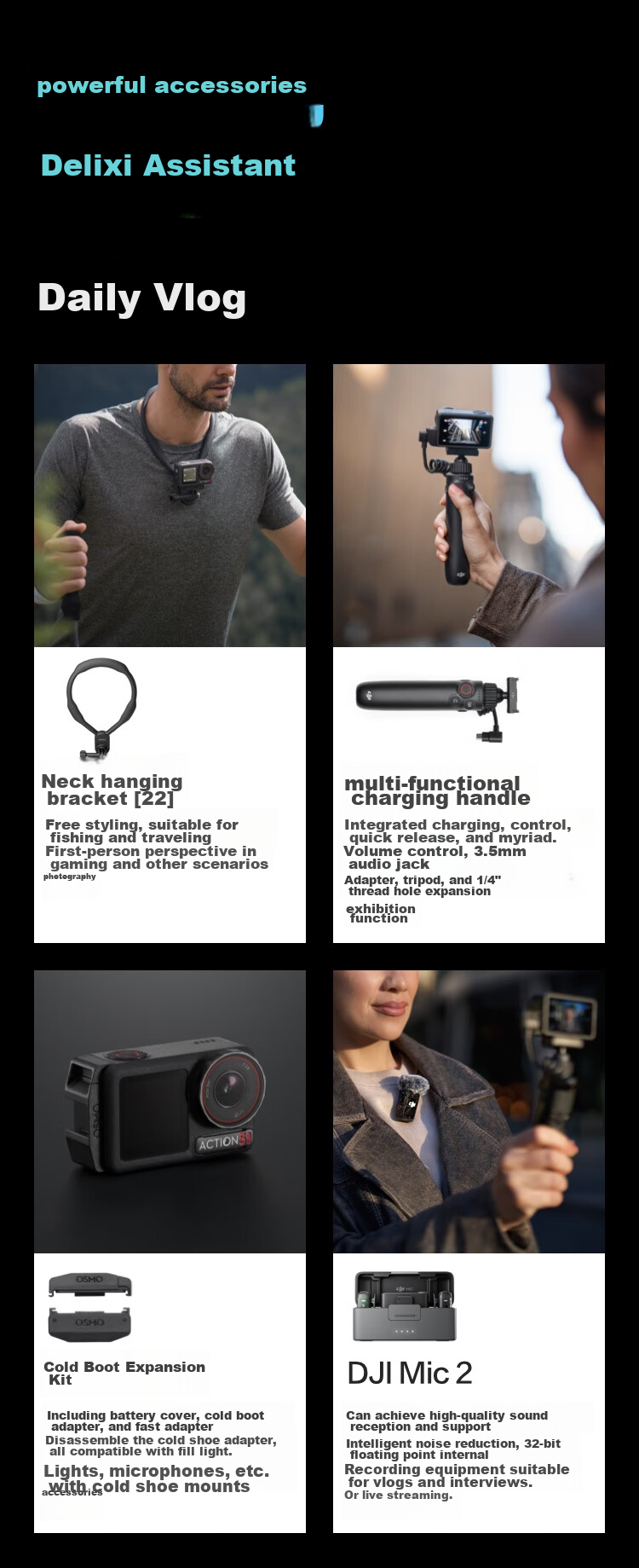 DJI Osmo Action 5 Pro, Ultra-Flagship Image Quality Action Camera, Outdoor Motorcycle Riding Diving Vlog Camera, Portable Travel Photography Camera 21