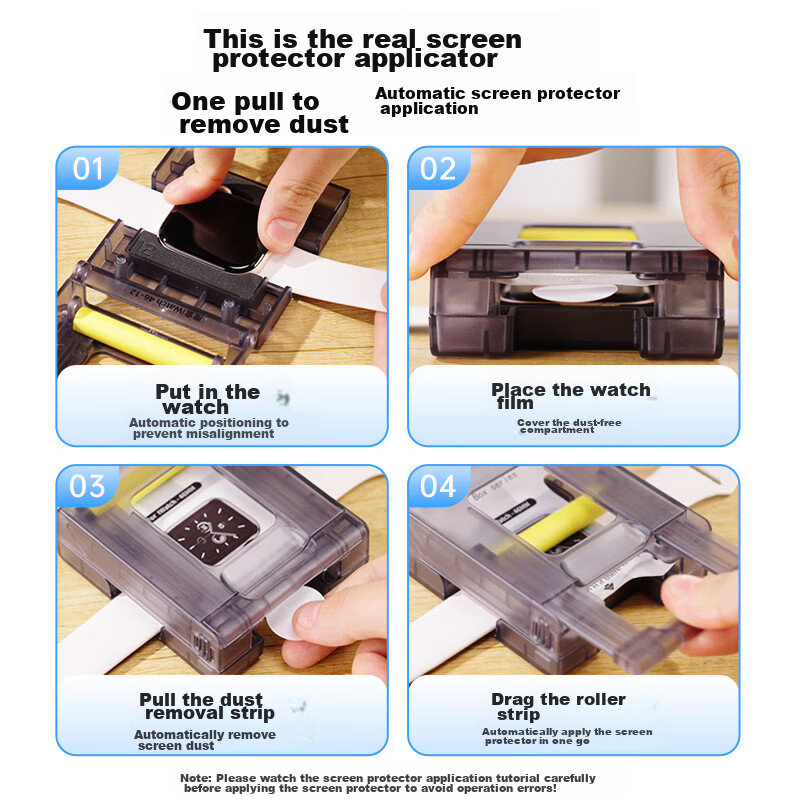 Pisen Screen Protector for Apple SE3/S9/S8/S7, Compatible with Apple Watch SE3/S9/S8/S7, 44/45mm High Definition Anti-Scratch Dust-Free Quick Installation Film, 2 Pieces