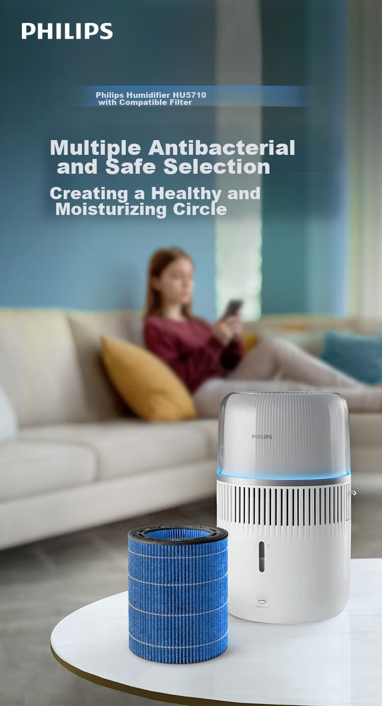 PHILIPS Humidifier Filter Cartridge, Official Genuine Product FY1176/00, Compatible with PHILIPS Humidifier HU5969 1