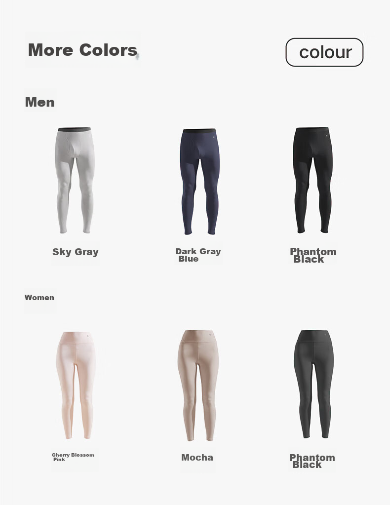 Yuejili Women's Thin High-Waist Thermal Underwear, Antibacterial Moisture-Wicking Warm Base Layer Pants for Cold Protection And Comfort, Mother's Day Gift 13