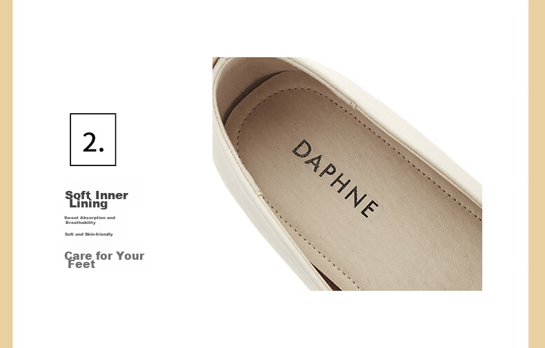 DAPHNE Fairy-Like Gentle Women's Flat Shoes with Soft Soles, Mary Jane Shoes, Evening Shoes for Women 4623101127 Yellow 35 9