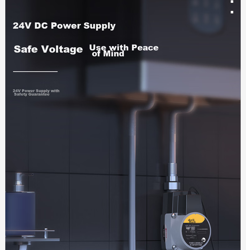 Deli Fully Automatic Booster Pump for Home Use, Tap Water And Water Heater Pressure Boosting, Water Pump, DC Pump, 75W Water Pump 9
