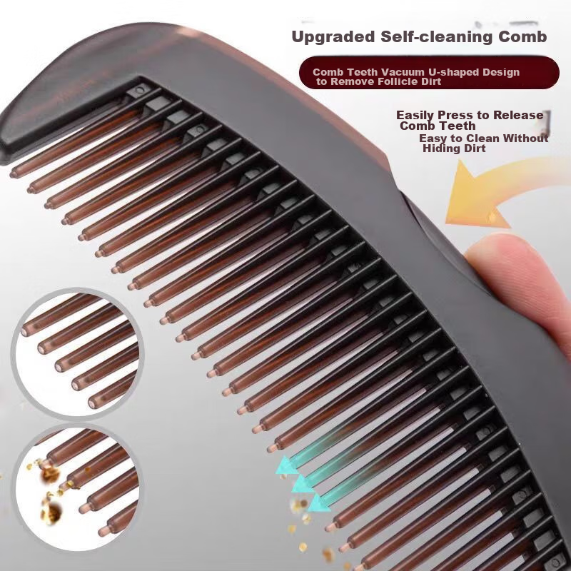 Jiashigao Hollow Comb for Oil Control And Energy, Dandruff Removal, Meridian Massage, Men's And Women's No-Rinse Cleansing And Volumizing Tool